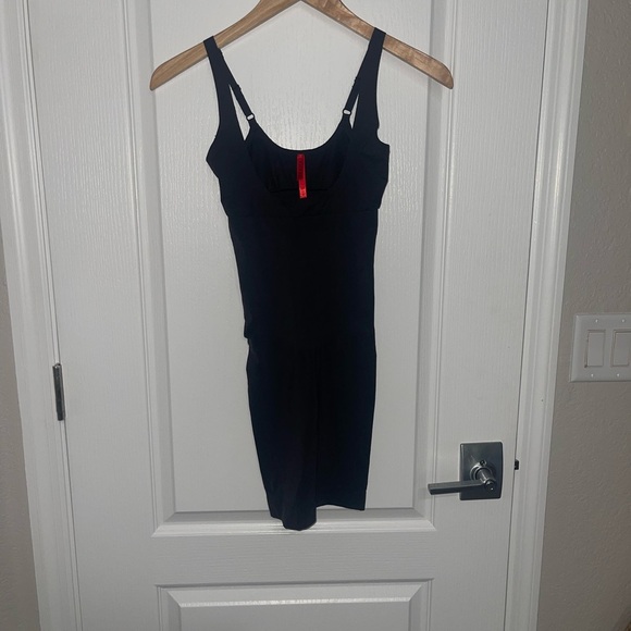 SPANX Seamless Open Bust Full Slip Women's Black Shapewear Slip Dress Skirt Sm - Picture 2 of 6